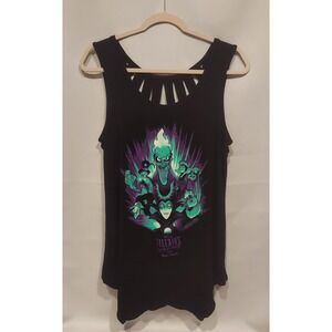 Disney Womens Black 2020 Villians After Hours Caged Back Tank Top Size Large